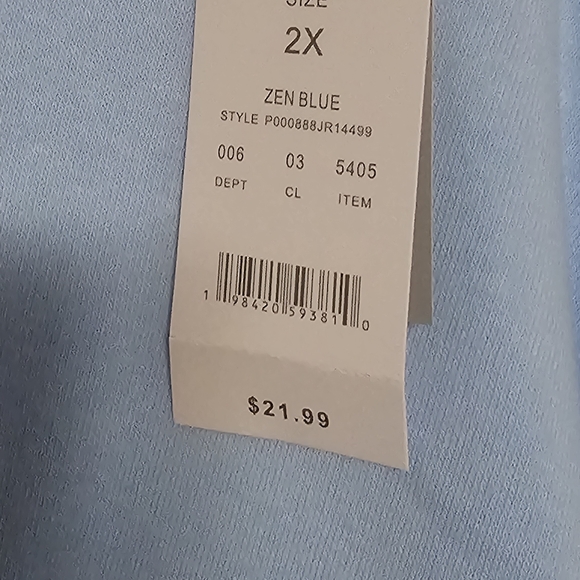 Zoe + Liv Light Blue Sweater - Picture 2 of 3